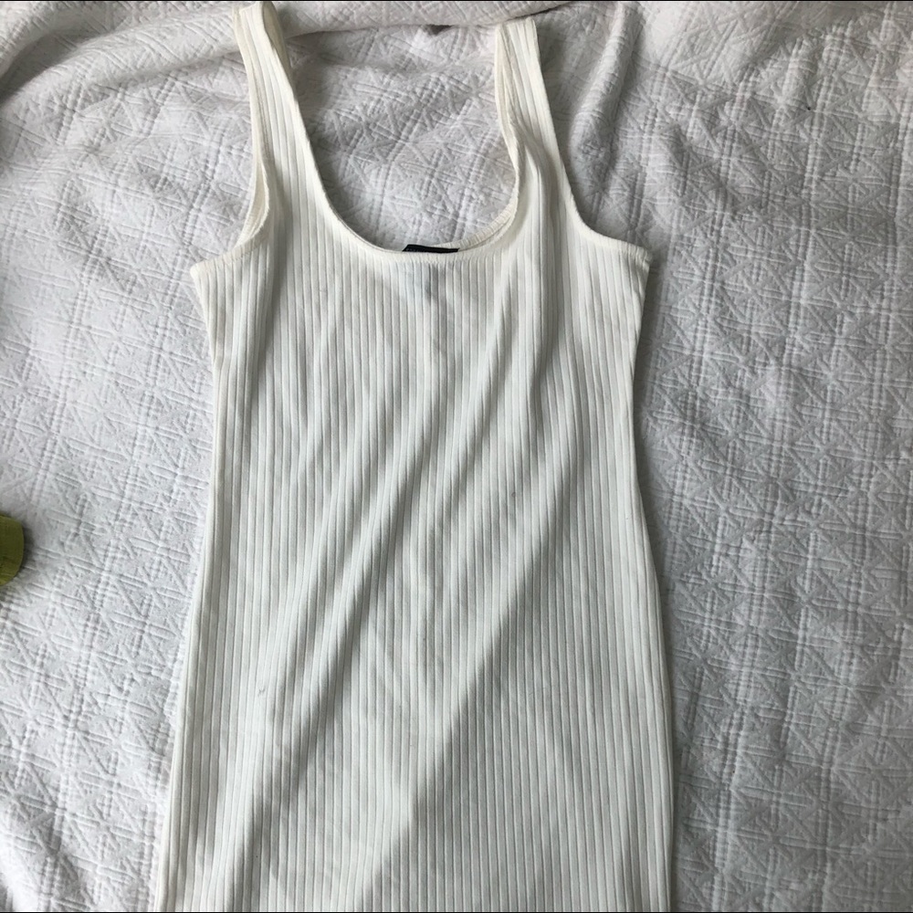 Forever 21 midi white cotton dress